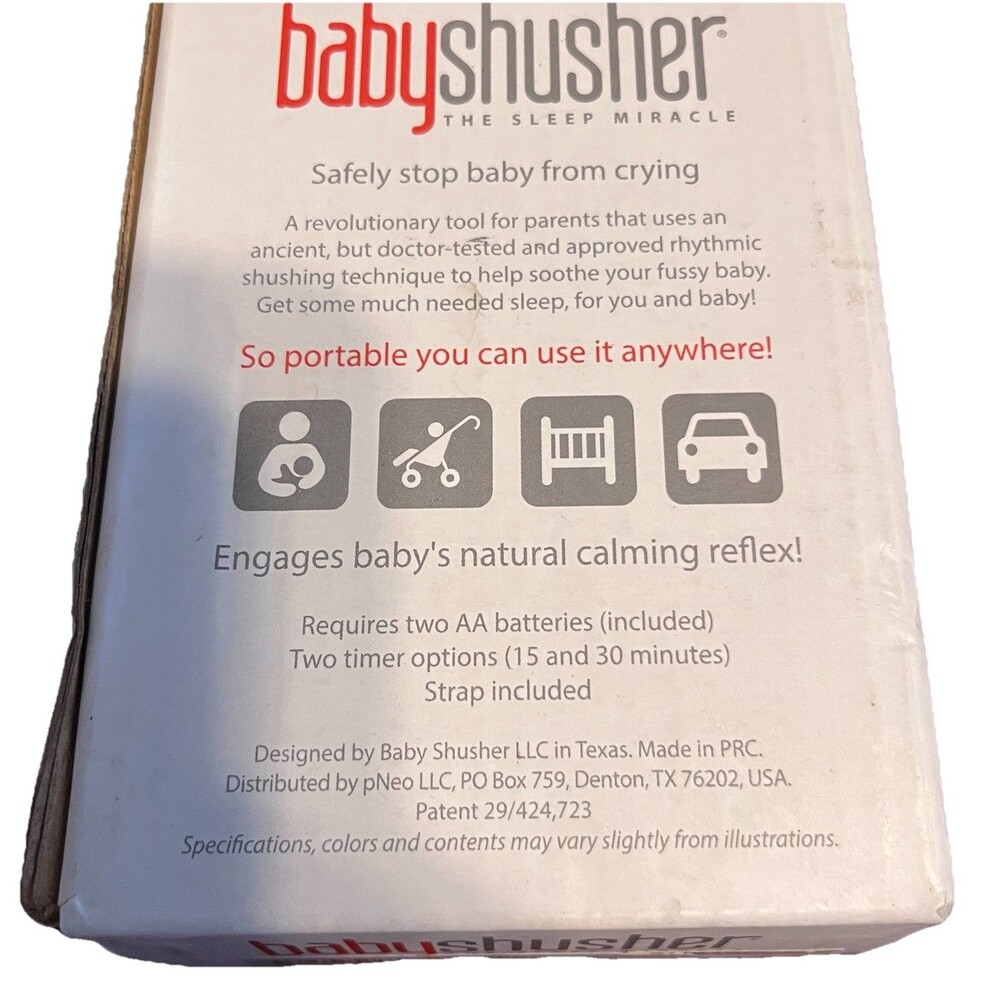 Baby Shusher The Sleep Miracle Sound Machine New Box Wear Baby Shower Gift Idea - Picture 5 of 9